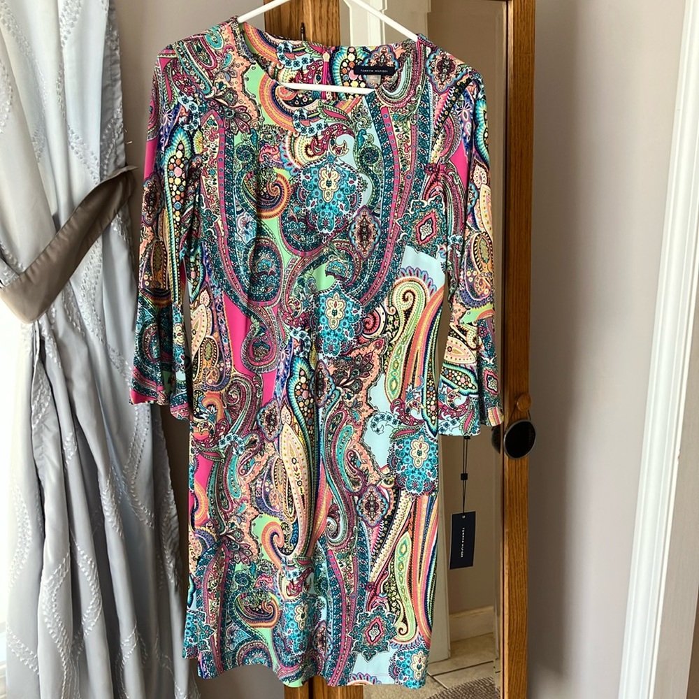 Colorful Tommy Hilfiger Paisley Print Dress